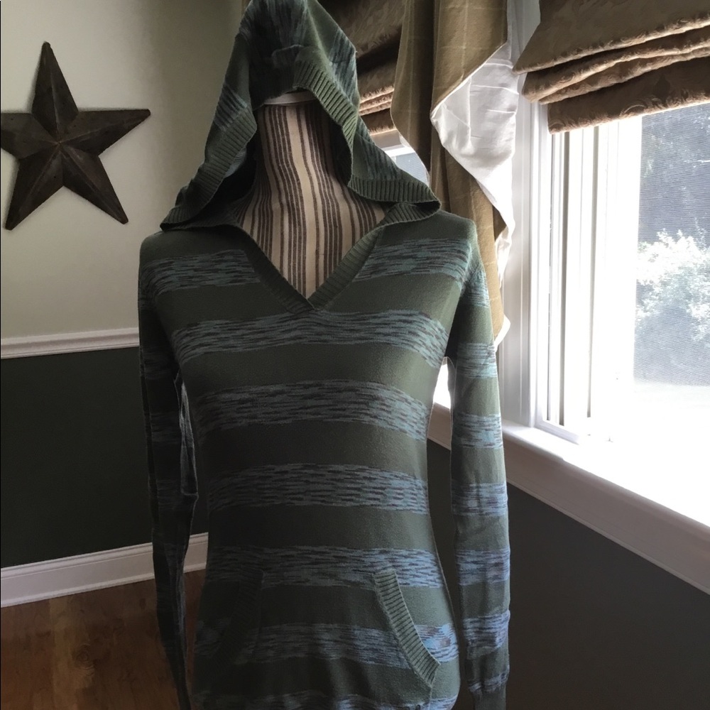 O'neill morrison striped hooded shirt/Sweater